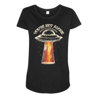 Ufo Flying Saucer Invasion 1950's Sience Fiction A Maternity Scoop Neck T-shirt | Artistshot