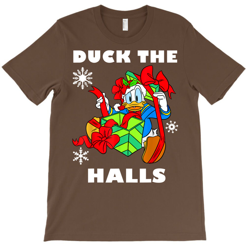 Duck The Halls Christmas Portrait T-Shirt by venooskafilav | Artistshot