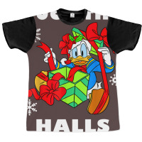 Duck The Halls Christmas Portrait Graphic T-shirt | Artistshot