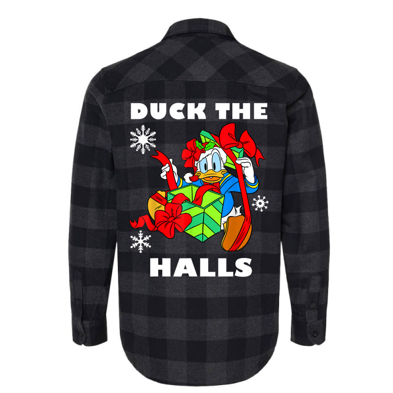 Duck The Halls Christmas Portrait Flannel Shirt by venooskafilav | Artistshot