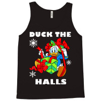 Duck The Halls Christmas Portrait Tank Top | Artistshot