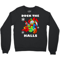 Duck The Halls Christmas Portrait Crewneck Sweatshirt | Artistshot