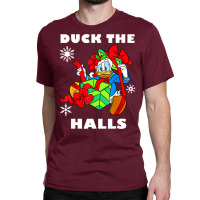 Duck The Halls Christmas Portrait Classic T-shirt | Artistshot