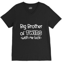 Kids Big Brother Of Twins   Promoted To Big Brothe V-neck Tee | Artistshot