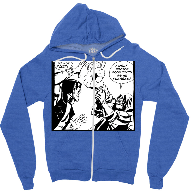 Dr. Doom Toots Zipper Hoodie by tsenaadzorg | Artistshot