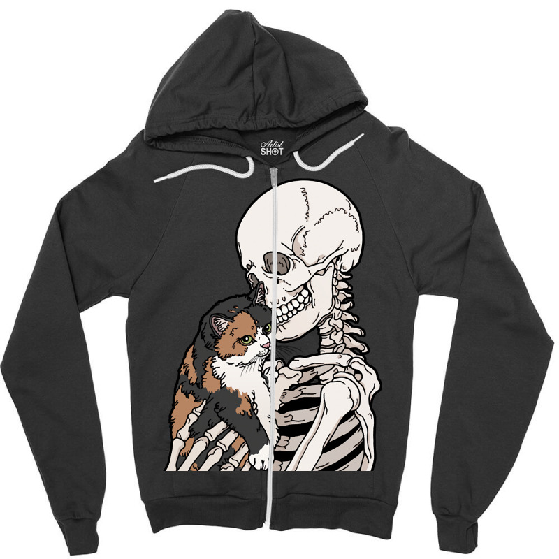 Trending Calico Cat Friend Zipper Hoodie | Artistshot