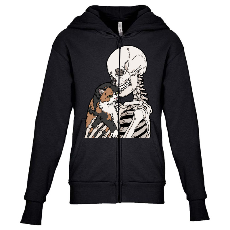 Trending Calico Cat Friend Youth Zipper Hoodie | Artistshot