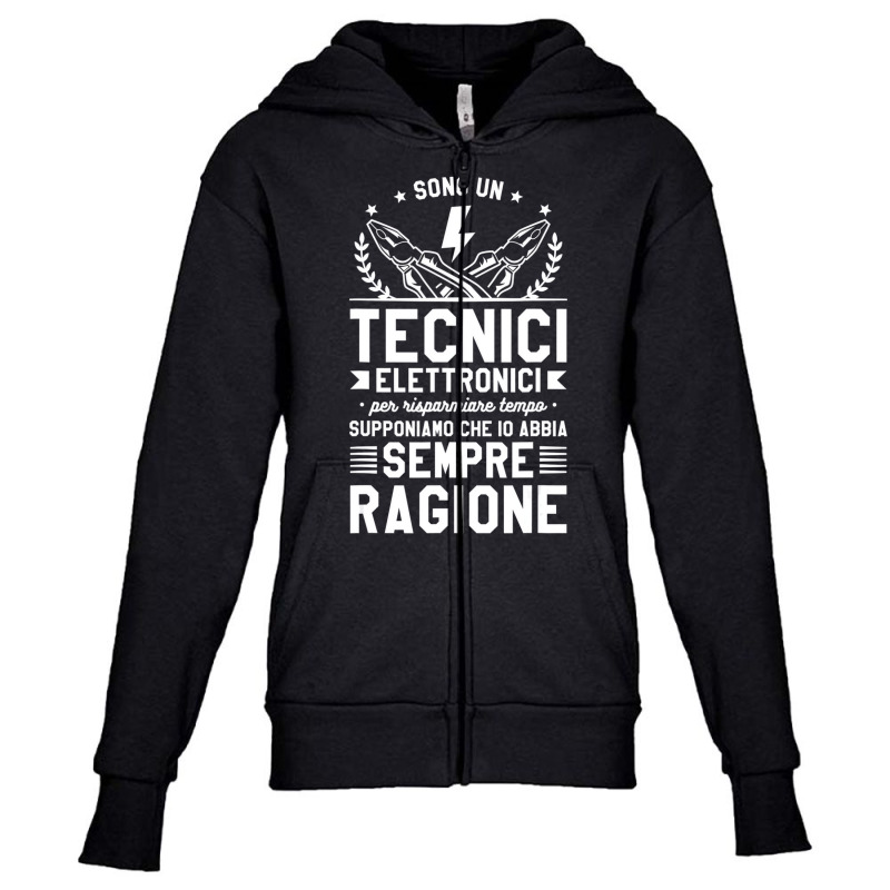 They Are An Electronic Technicians To Save Time T Youth Zipper Hoodie by voutsro | Artistshot