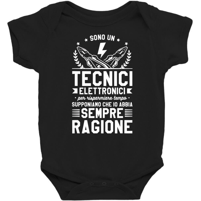 They Are An Electronic Technicians To Save Time T Baby Bodysuit by voutsro | Artistshot