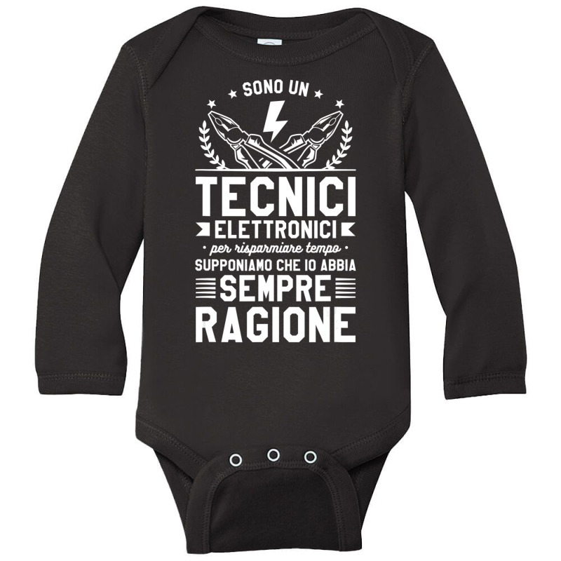 They Are An Electronic Technicians To Save Time T Long Sleeve Baby Bodysuit by voutsro | Artistshot