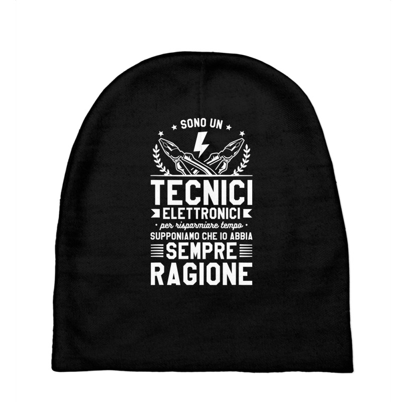 They Are An Electronic Technicians To Save Time T Baby Beanies by voutsro | Artistshot