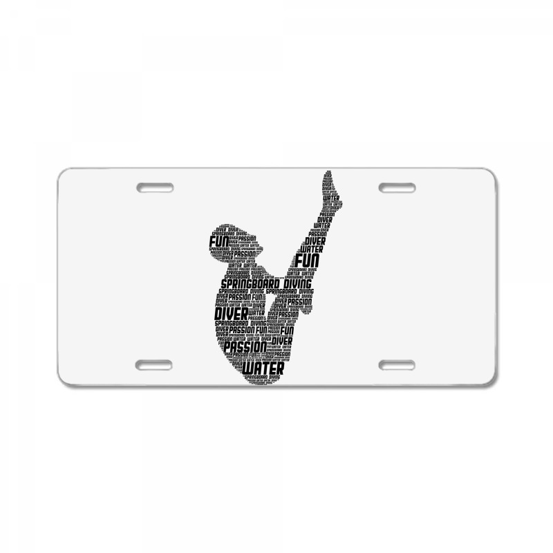 Springboard Diver Springboard Diving Platform Divi License Plate | Artistshot