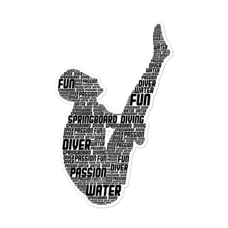 Springboard Diver Springboard Diving Platform Divi Sticker | Artistshot