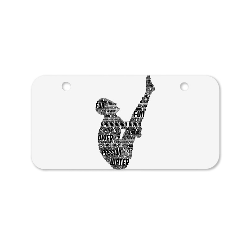 Springboard Diver Springboard Diving Platform Divi Bicycle License Plate | Artistshot