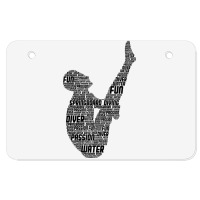 Springboard Diver Springboard Diving Platform Divi Atv License Plate | Artistshot