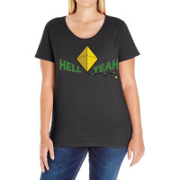 Hell Yeah   Kiteman  Supervillain Ladies Curvy T-shirt | Artistshot