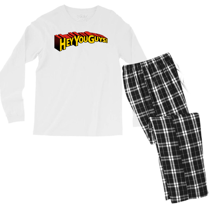 Hey You Guys! Men's Long Sleeve Pajama Set by venooskafilav | Artistshot