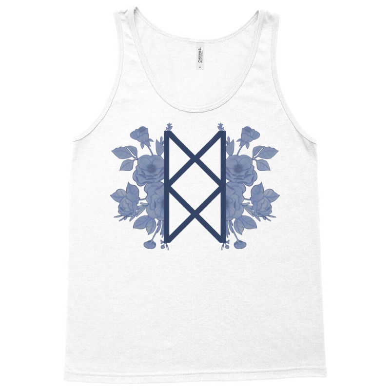 Bureau Of Balance Floral   Blue Tank Top | Artistshot