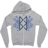 Bureau Of Balance Floral   Blue Zipper Hoodie | Artistshot