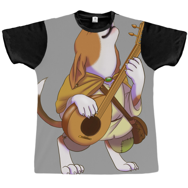 D&d Doggo   Beagle Bard Graphic T-shirt | Artistshot