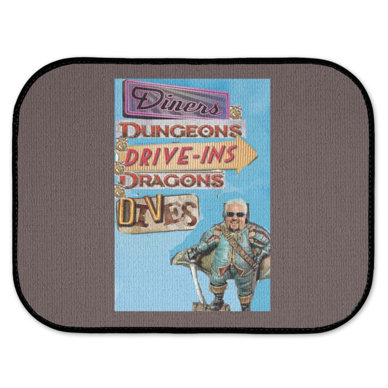 Diners Dungeons Drive Ins Dragons Dives Rear Car Mat | Artistshot