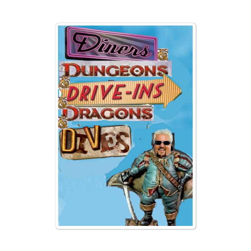 Diners Dungeons Drive Ins Dragons Dives Sticker | Artistshot