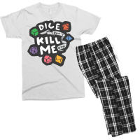 Dice Don't Kill Me Now   Wildflower Men's T-shirt Pajama Set | Artistshot