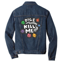 Dice Don't Kill Me Now   Wildflower Men Denim Jacket | Artistshot