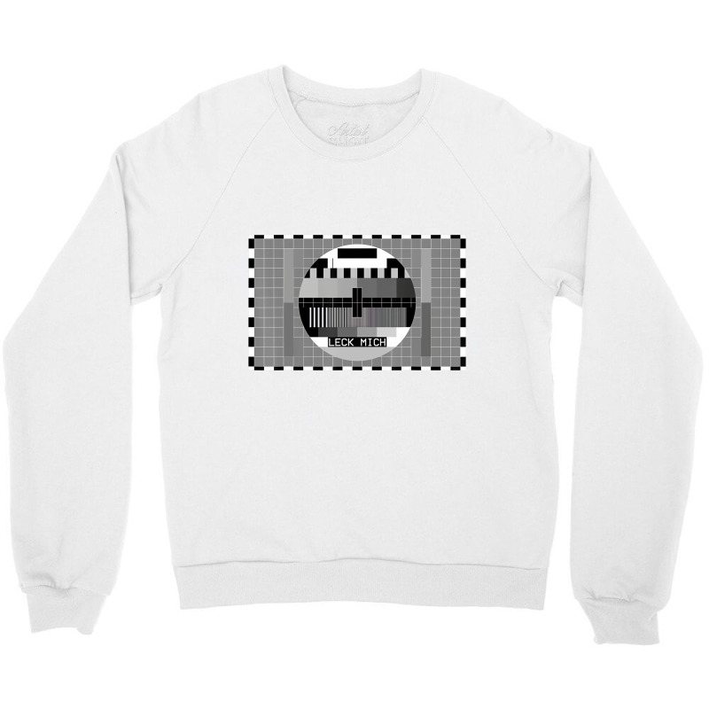 Test Picture Tv 70s 80s 90s Party Outfit Retro T S Crewneck Sweatshirt by wafaha | Artistshot