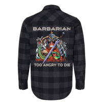 Barbarian   Too Angry To Die Flannel Shirt | Artistshot