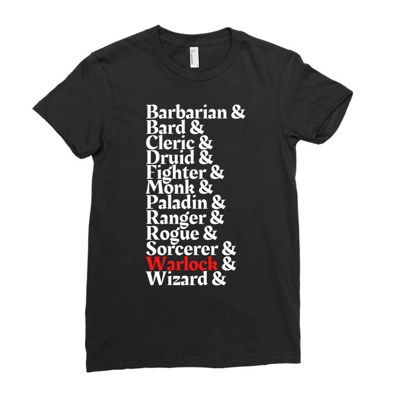 I'm The Warlock   Dnd 5e All Class Print Ladies Fitted T-Shirt by boxemenebov | Artistshot