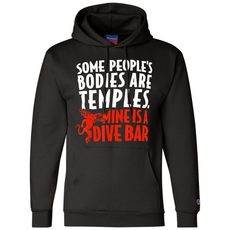 Some People's Bodies Are Temples Mine Is A Dive Ba Champion Hoodie by genousuv | Artistshot