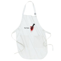 I'm Fine Bloody Halloween T Shirt Full-length Apron | Artistshot