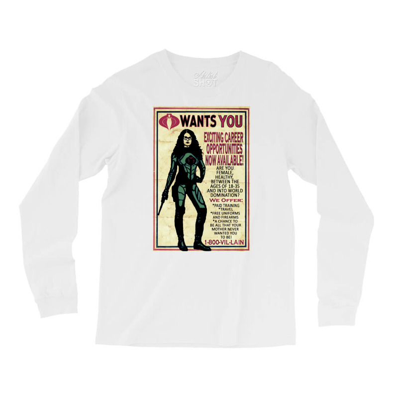 Cobra Recruiting Poster Featuring The Baroness (g. Long Sleeve Shirts | Artistshot