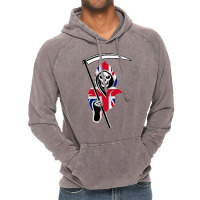 British Racing Grim Reaper Vintage Hoodie | Artistshot