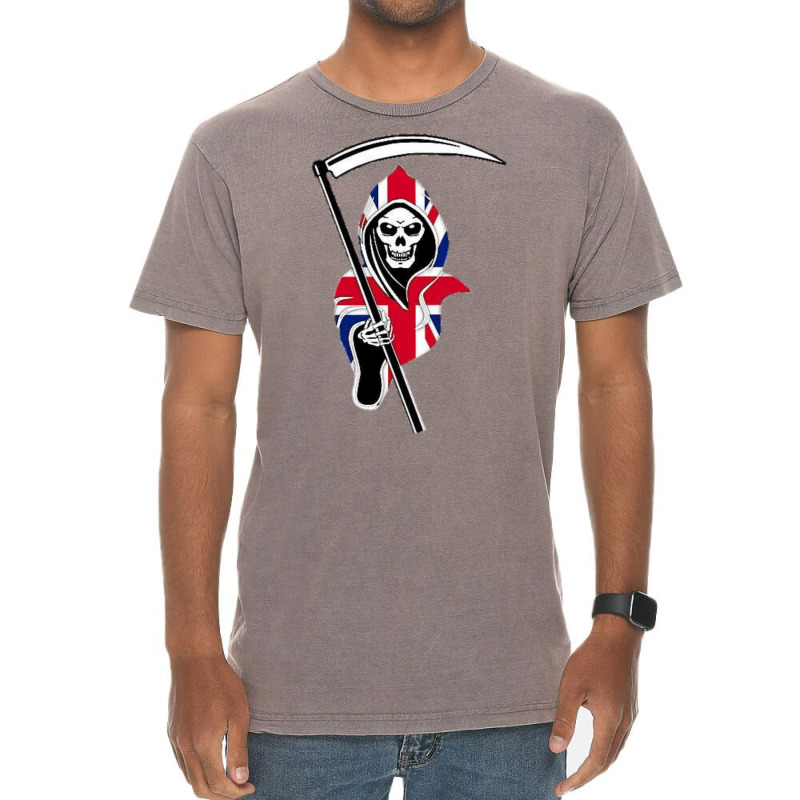 British Racing Grim Reaper Vintage T-shirt | Artistshot