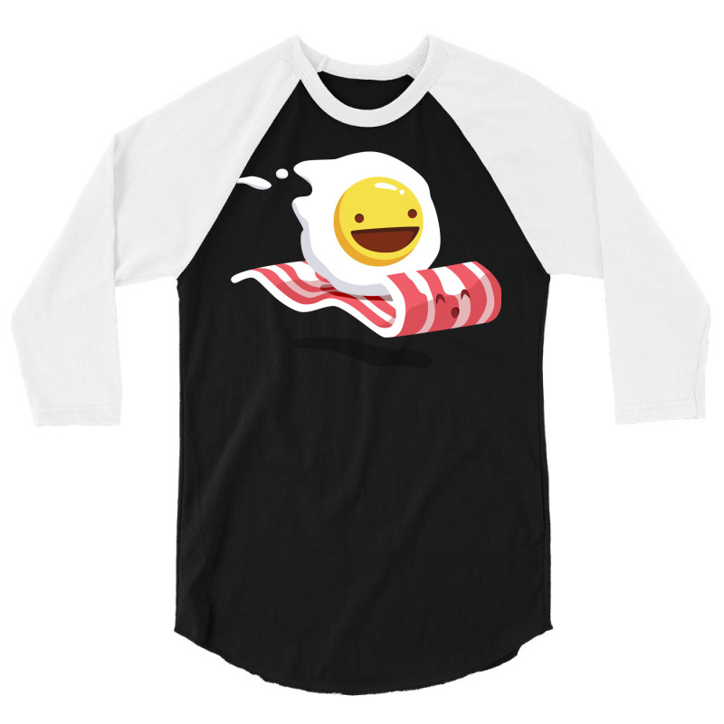 Egg Bacon Buddies 3/4 Sleeve Shirt by metheojerupe | Artistshot