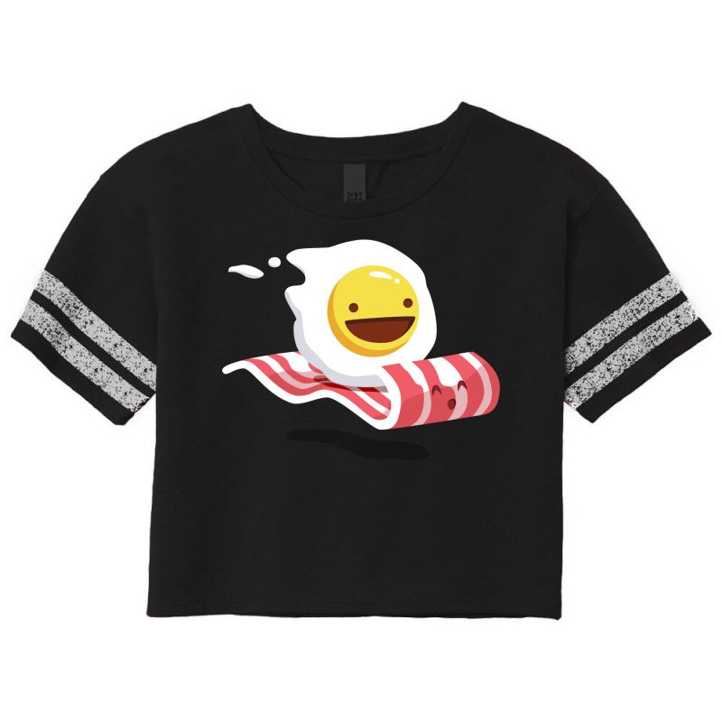 Egg Bacon Buddies Scorecard Crop Tee by metheojerupe | Artistshot