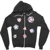 Opal Dice Pattern Zipper Hoodie | Artistshot