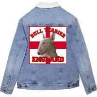 Bull Terrier Unisex Sherpa-lined Denim Jacket | Artistshot