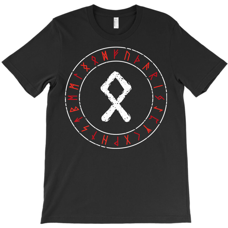 Viking Rune Othala Runic Circle Norse Mythology Ce T-Shirt by saterseim | Artistshot