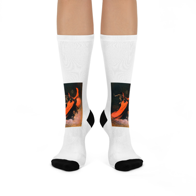 Frank Frazetta   Conan The Barbarian 1 Crew Socks by wollapgali | Artistshot