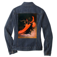 Frank Frazetta   Conan The Barbarian 1 Ladies Denim Jacket | Artistshot