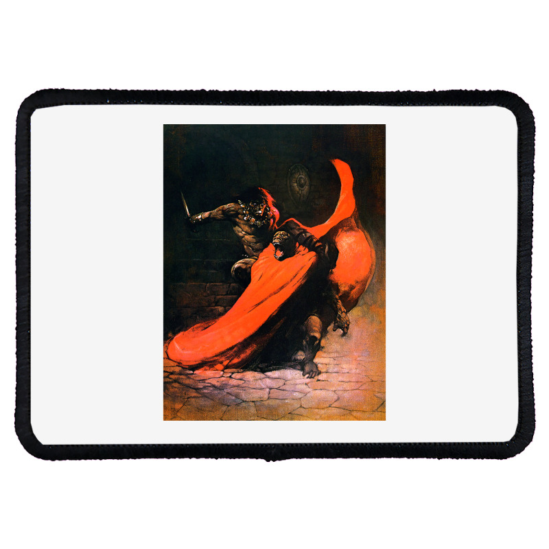 Frank Frazetta   Conan The Barbarian 1 Rectangle Patch by wollapgali | Artistshot