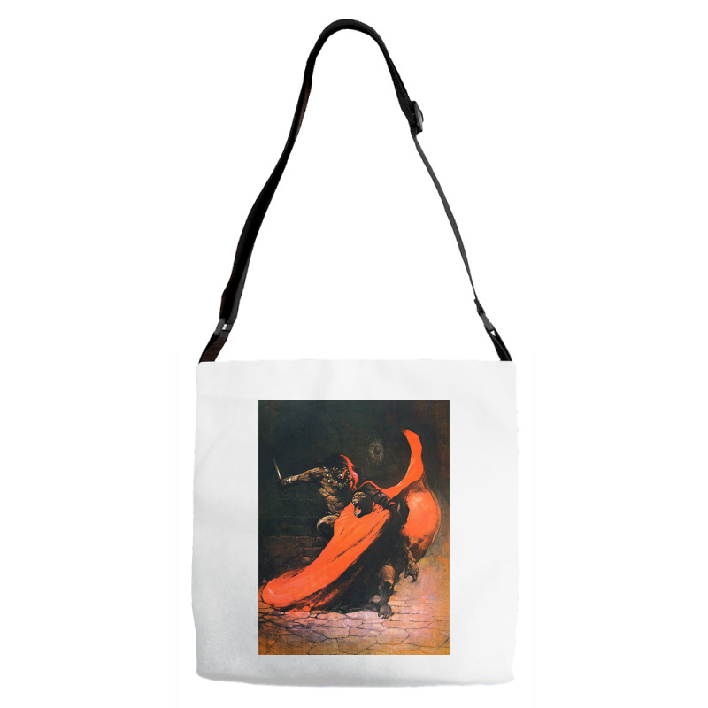 Frank Frazetta   Conan The Barbarian 1 Adjustable Strap Totes by wollapgali | Artistshot