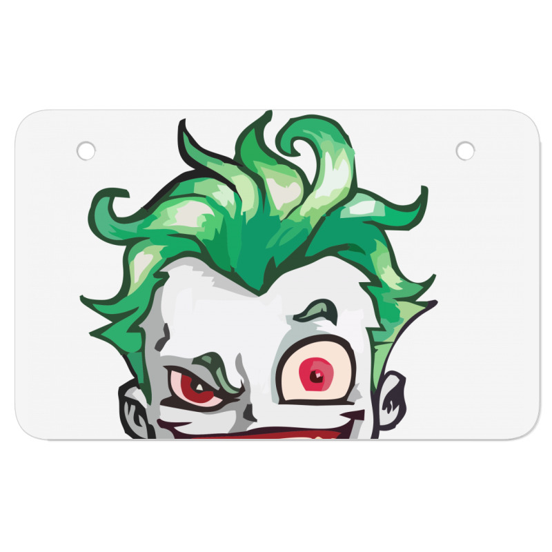 Joker (dc)  (low Poly Abstract) Fanart (zoomout Effect) Atv License Plate | Artistshot