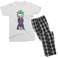 Joker (dc)  (low Poly Abstract) Fanart (zoomout Effect) Men's T-shirt Pajama Set | Artistshot