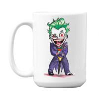 Joker (dc)  (low Poly Abstract) Fanart (zoomout Effect) 15 Oz Coffee Mug | Artistshot