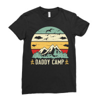 Mountain Tree Campfire Happy Camping Day Daddy Cam Ladies Fitted T-shirt | Artistshot