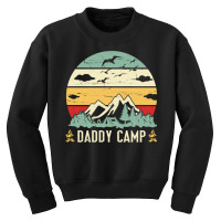 Mountain Tree Campfire Happy Camping Day Daddy Cam Youth Sweatshirt | Artistshot